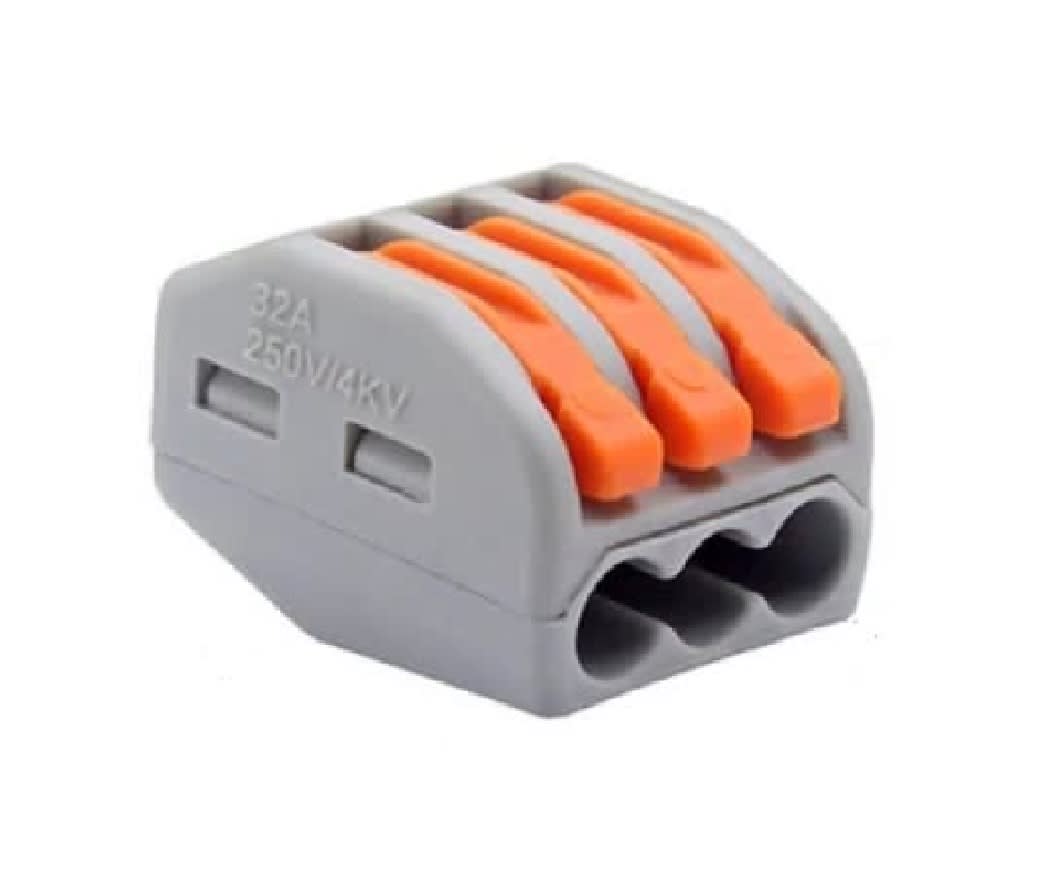 Conector de Cable 3 Pines PCT 213 Gris 12 Unid. Gris2
