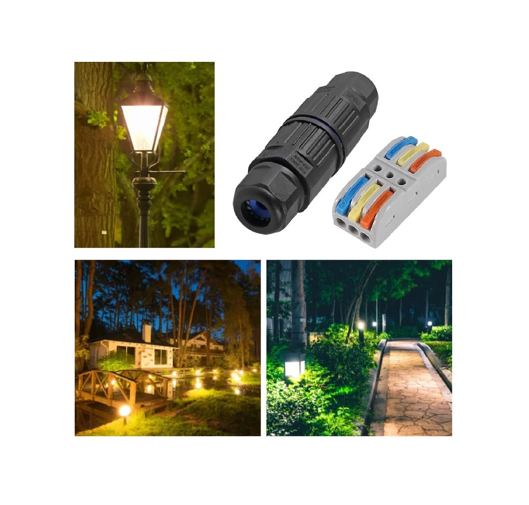 Conector de Cable Impermeable IP68 3 Vías para Exteriores X 2 Unid.7