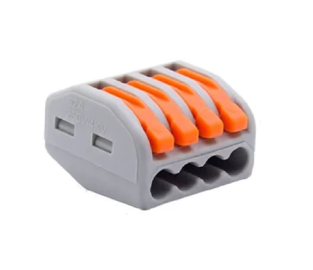 Conector De Cable 4 Pines Pct-214 Gris 12 Unid. Gris2