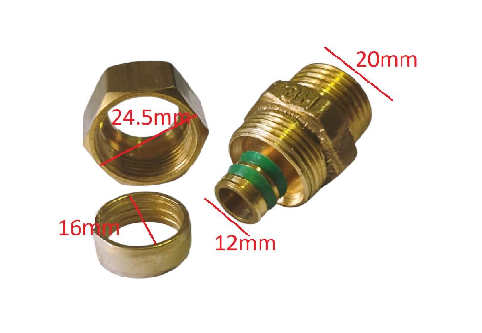 Conector de Compresion He Pex S16mm x 20mm9