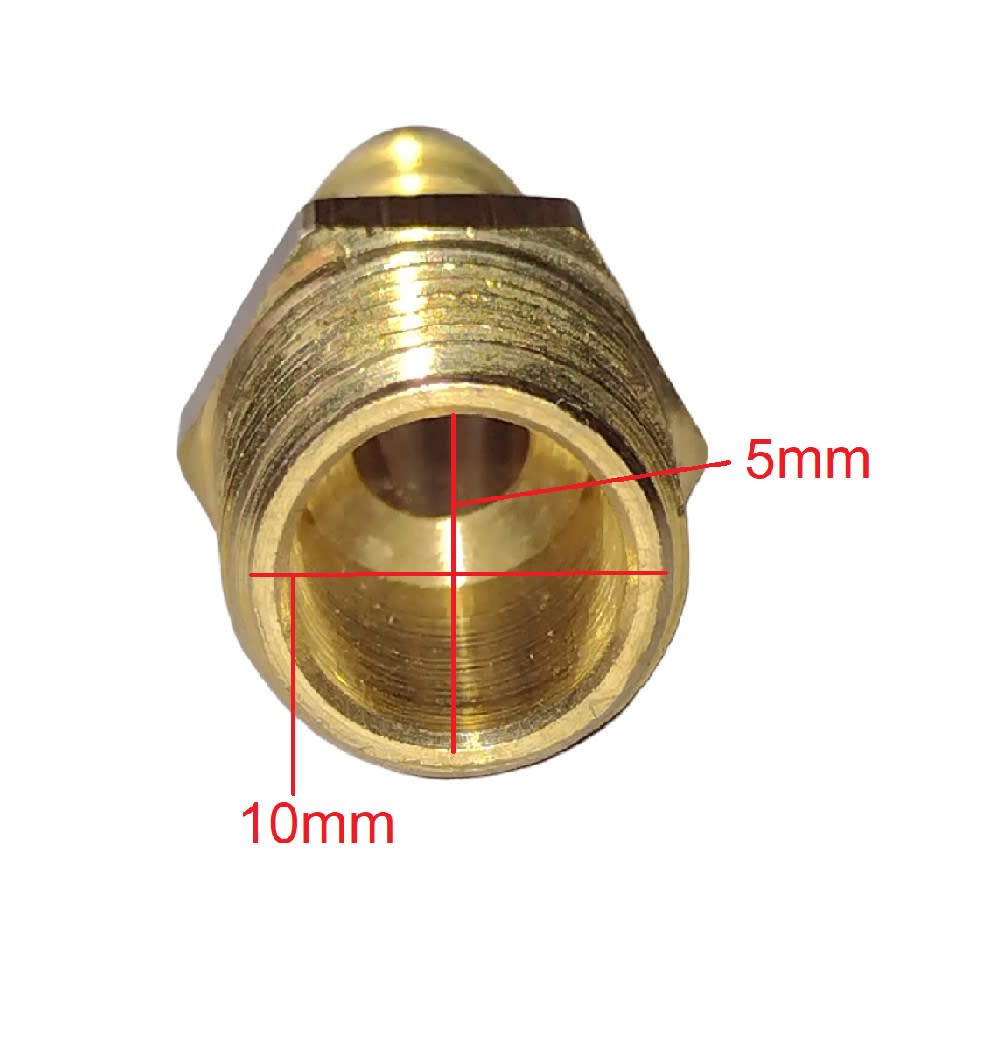 Conector Espiga 5mm 1/8 Bronce3