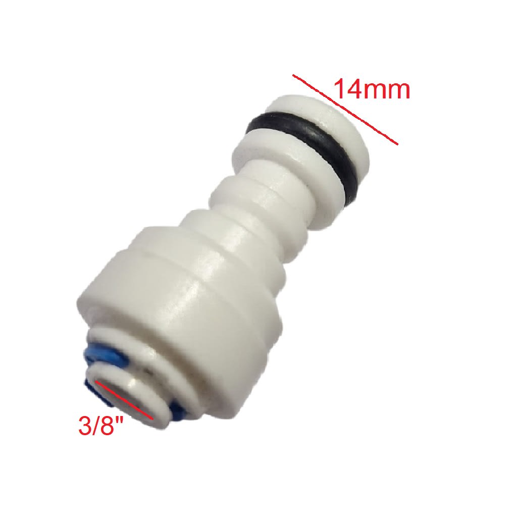 Conector Recto 14mm a RO 3/82