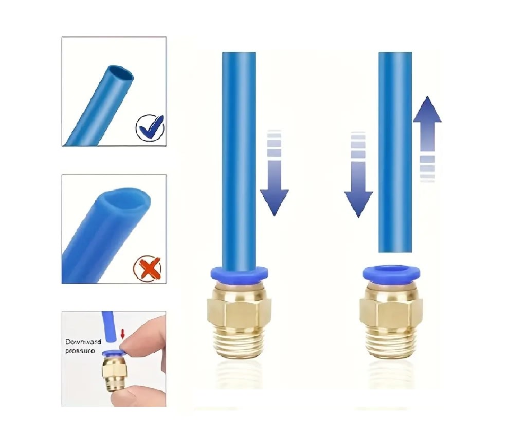 Conector Fittings Manguera Aire 4mm a 1/2