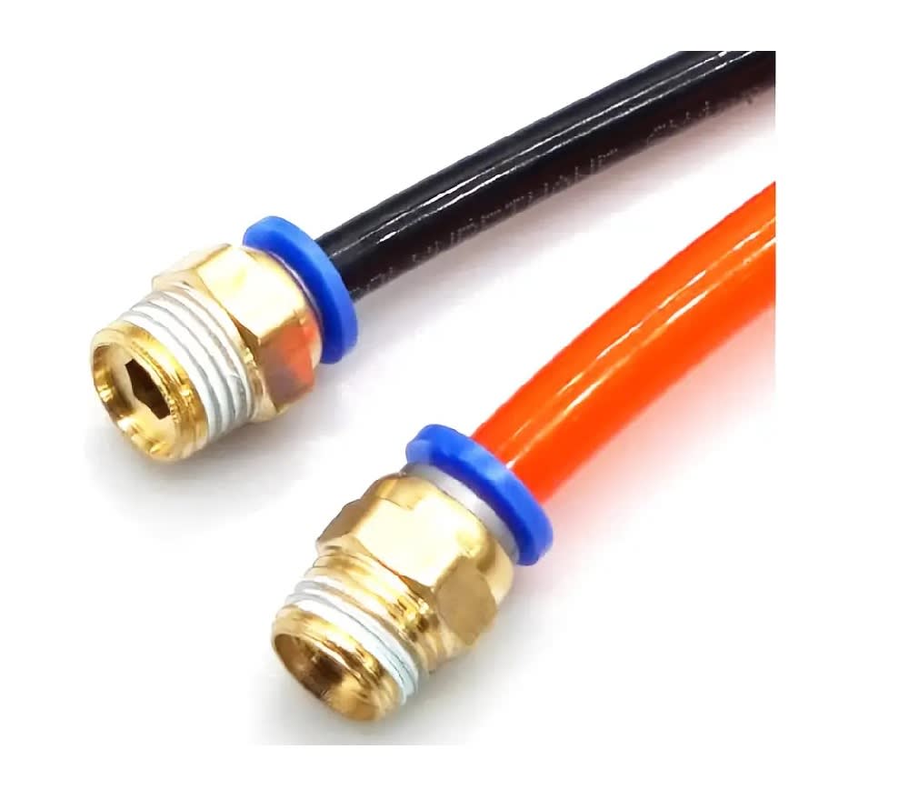 2 Conectores Fittings Manguera Aire 4mm a 1/2