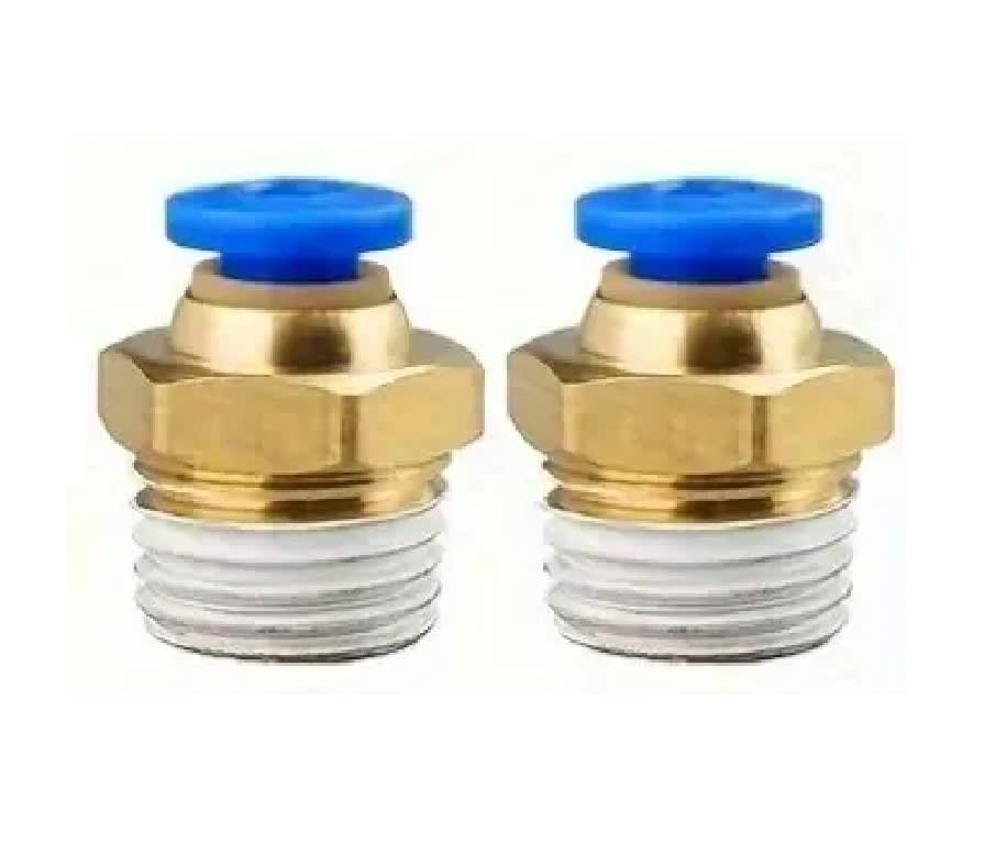 2 Conectores Fittings Manguera Aire 6mm a 1/2
