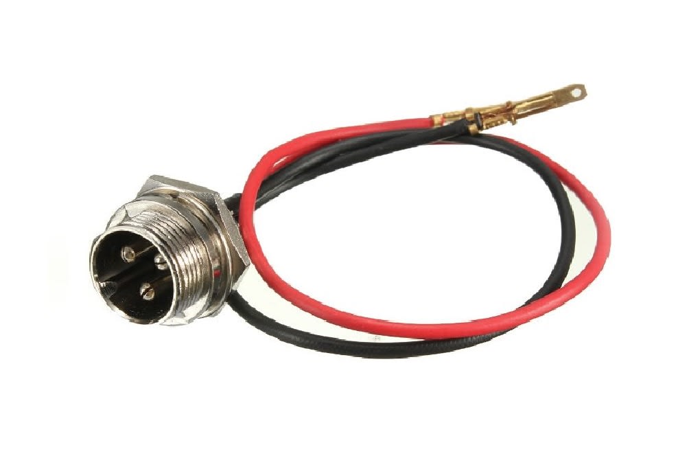 Conector Gx-16 3p Macho Con Tapa Goma X 4 Unid. Plateado3