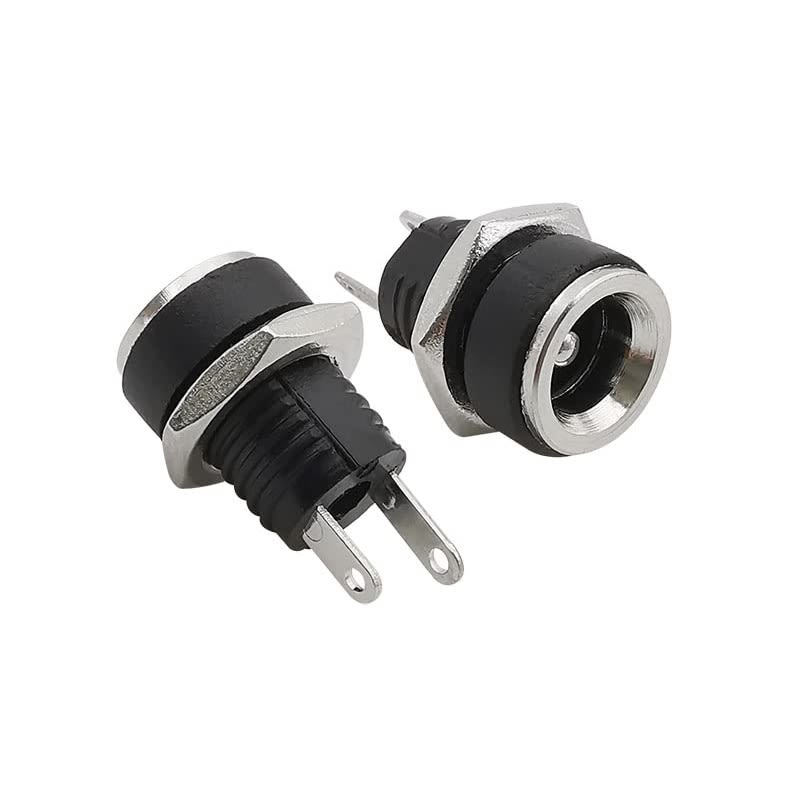 Conector Hembra Montaje en Panel Fuente Alimentación CC x 2 Unid.3