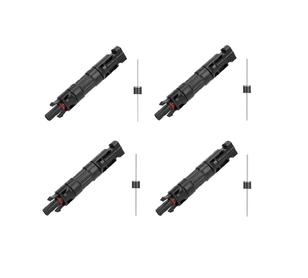Conector Mc4 Con Diodo 20a X 4 Unid. 0