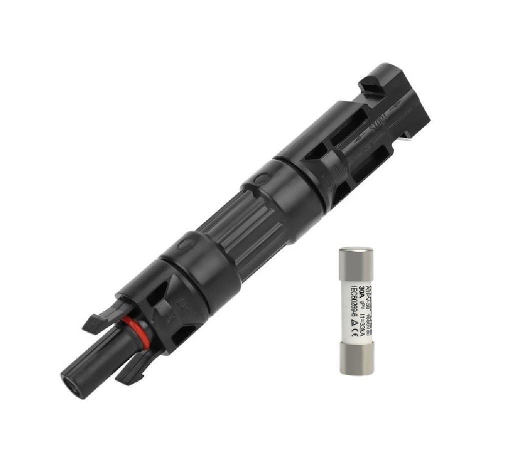 Conector Mc4 Porta Fusible Con Fusible 1000vdc 30a X 2 Unid.2