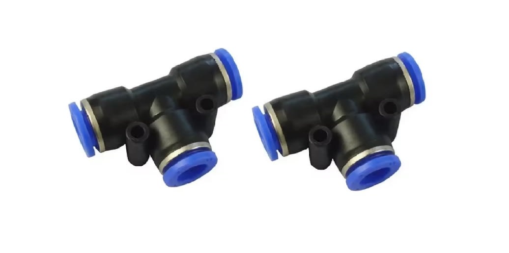 2 Conectores Neumáticos de Conexión Rápida PE-6 0