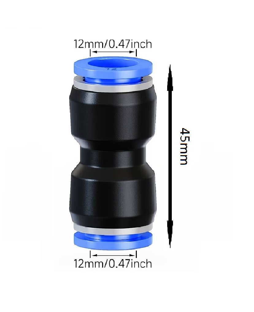 2 Conectores Neumáticos de Conexión Rápida PU-124