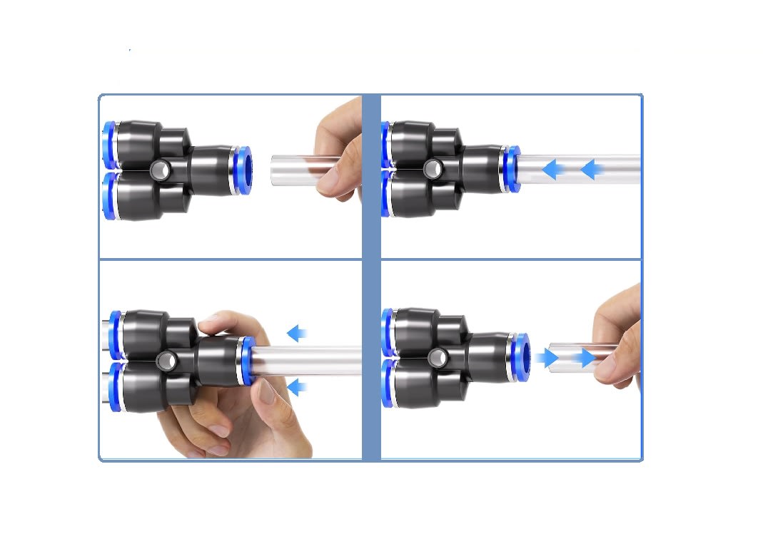 Conector Neumático de Conexión Rápida PY-64