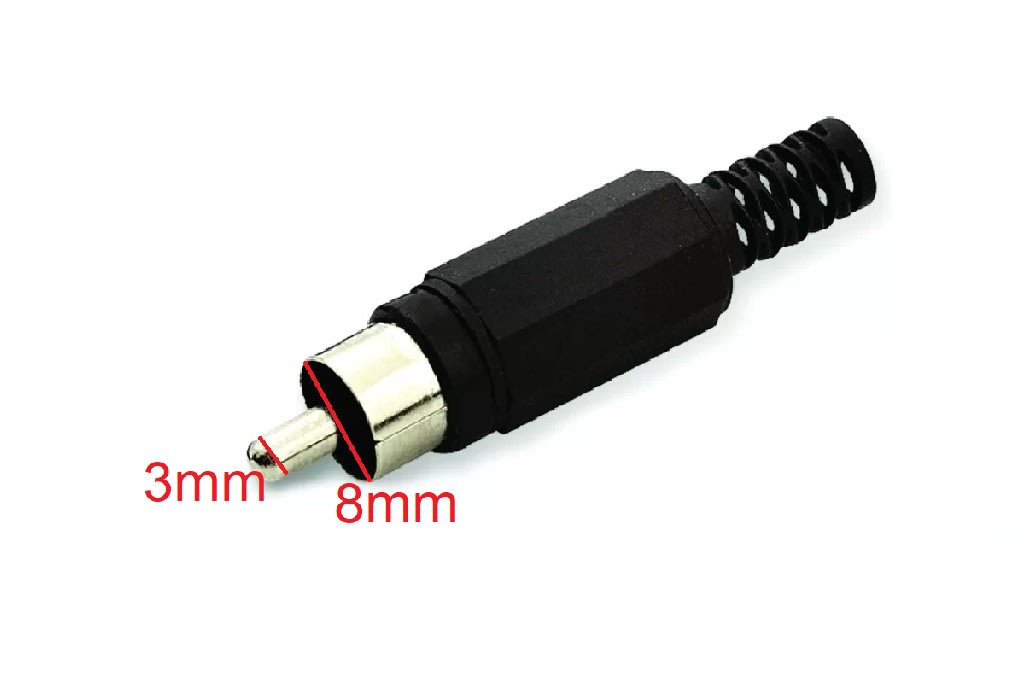 Conector Dc Plug Macho 3mm Negro5