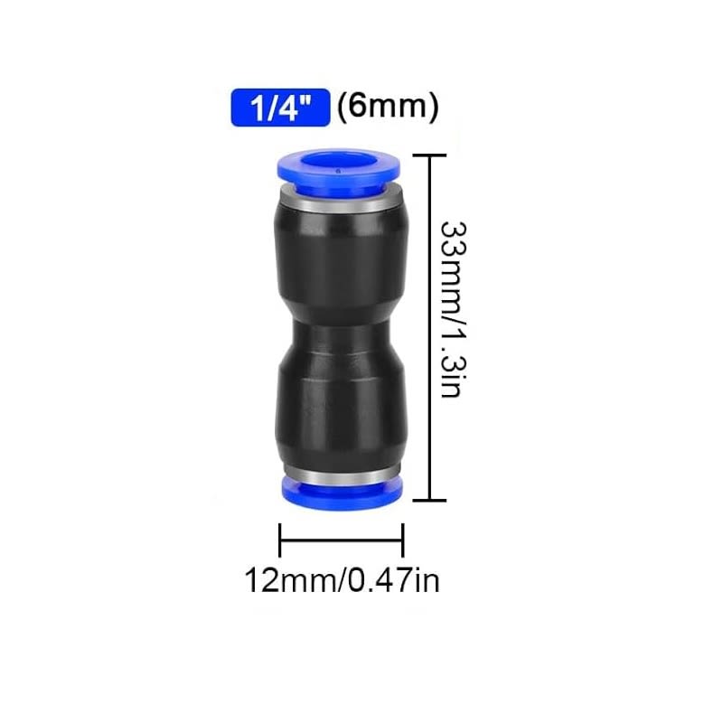 Conector Neumático de Conexión Rápida PU-62