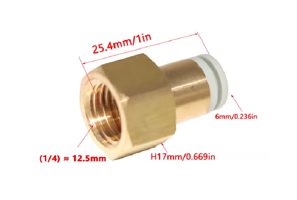 Conector Rápido Neumático S - PCF 6mm a HI 1/42