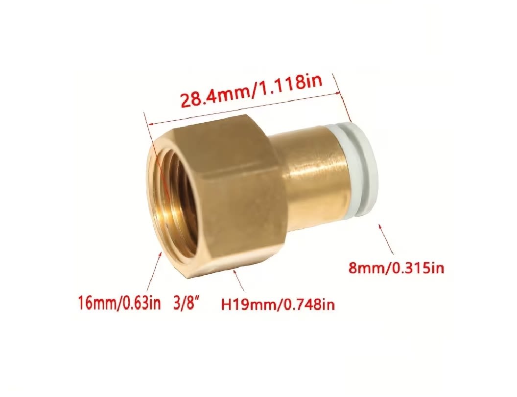 Conector Rápido Neumático S - PCF 8mm a HI 3/82