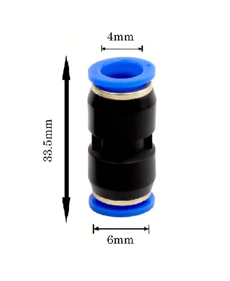 Conector Rápido Recto 6 A 4mm X 2 Unid.4