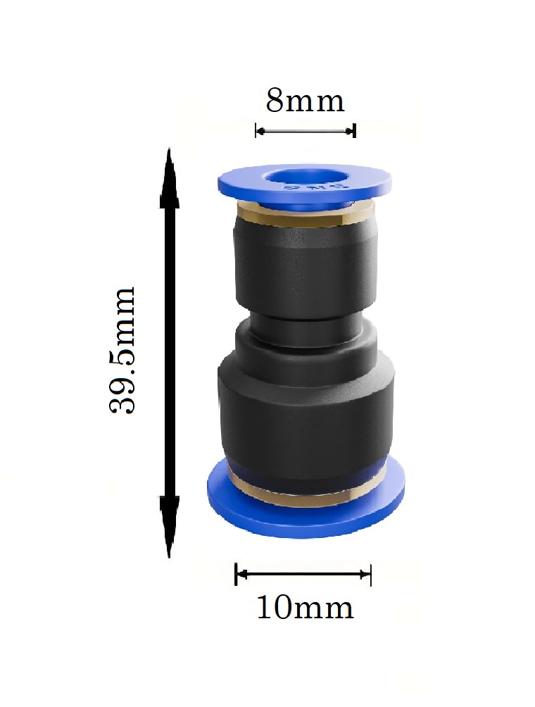 Conector Rápido Recto PG 8 a 10mm3