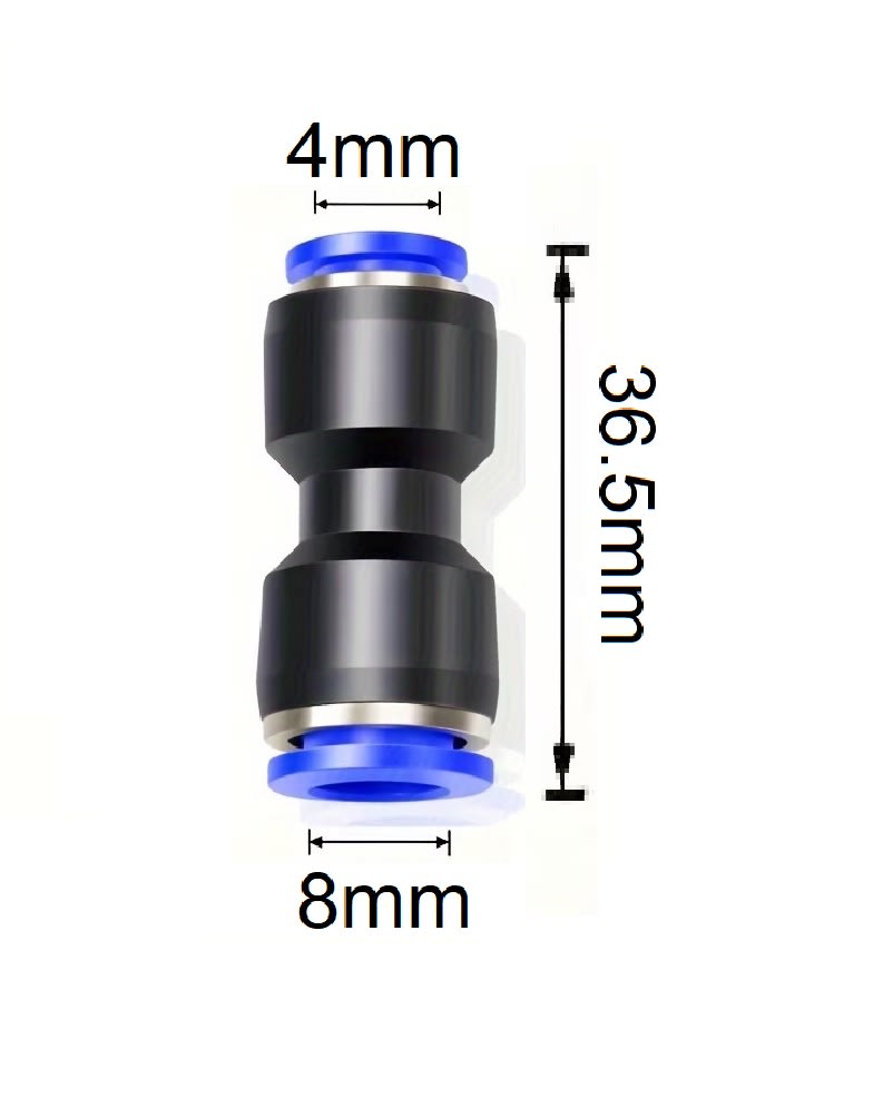Conector Rápido Recto PG 4 a 8mm3
