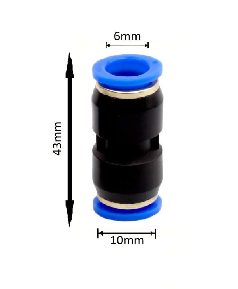 Conector Rápido Recto PG 6 A 10mm3