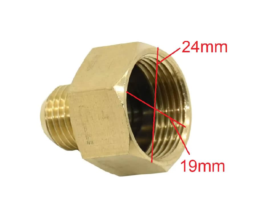 Conector Reductor Macho Hembra Con Tuerca Embudo6