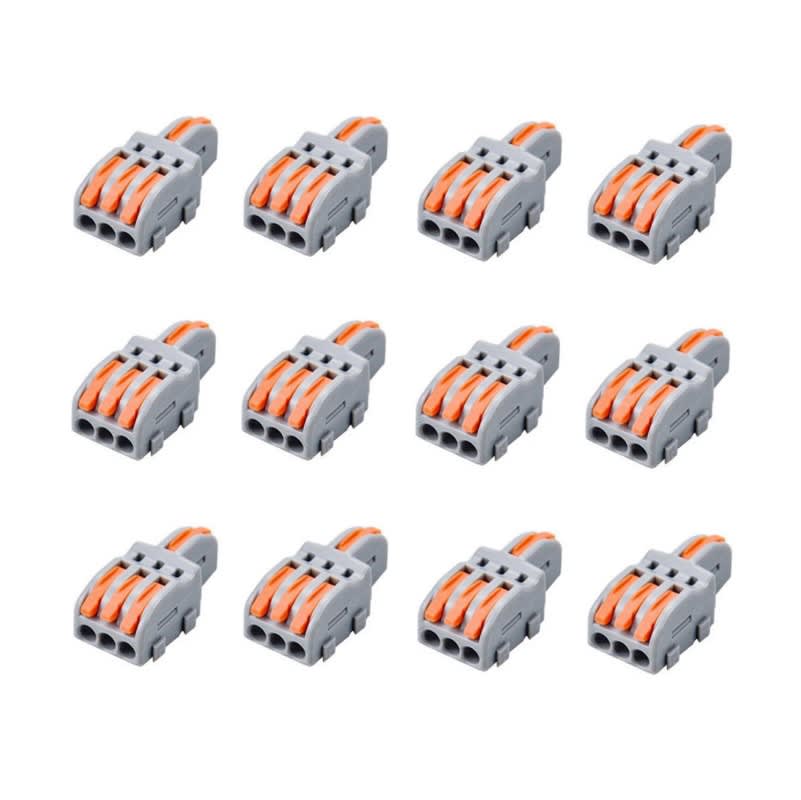Conector De Cable SPL 1 en 3 Gris 12 Unid. 0