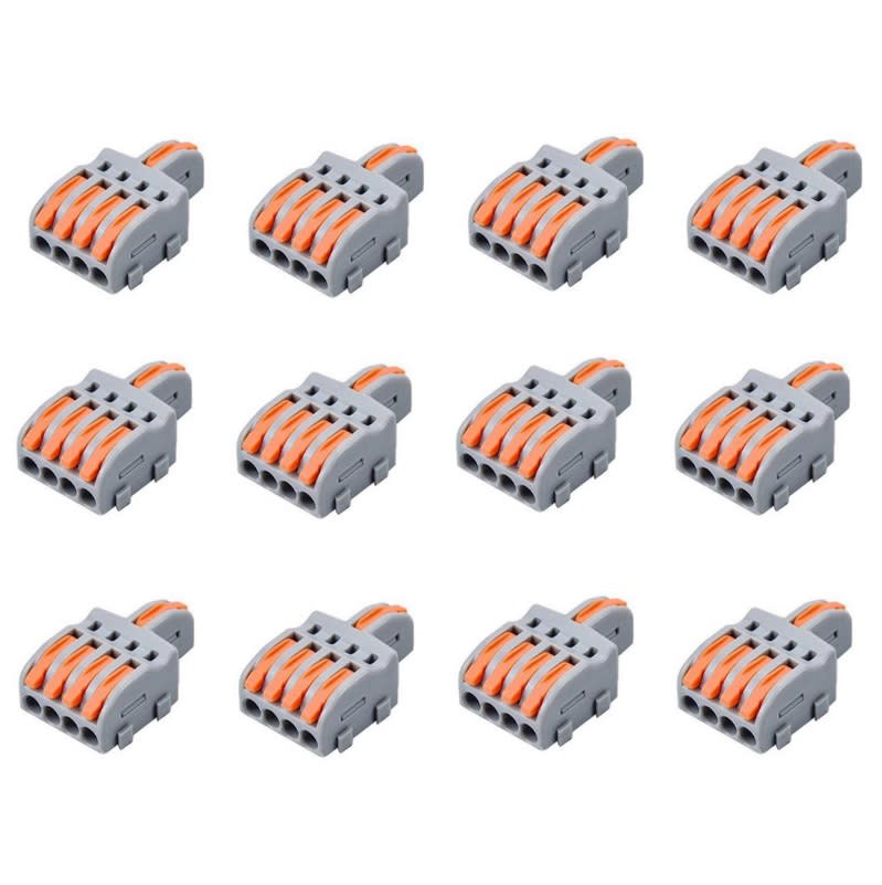 Conector De Cable Spl 1 En 4 Gris 12 Unid. 0