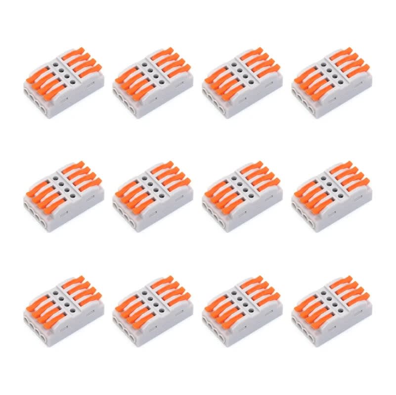 Conector de Cable SPL 4 Gris 12 Unid. 0