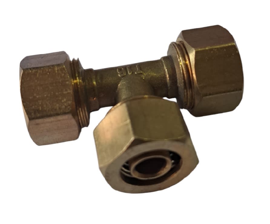 Conector T de Compresion Pex 16x16x16mm6