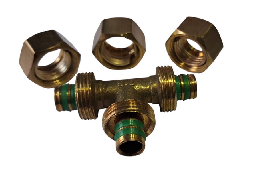 Conector T de Compresion Pex 16x16x16mm 2