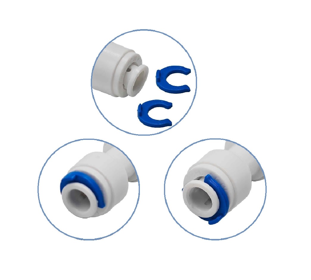 Conector Unión Recta Válvula Bola 1/4 a 1/44