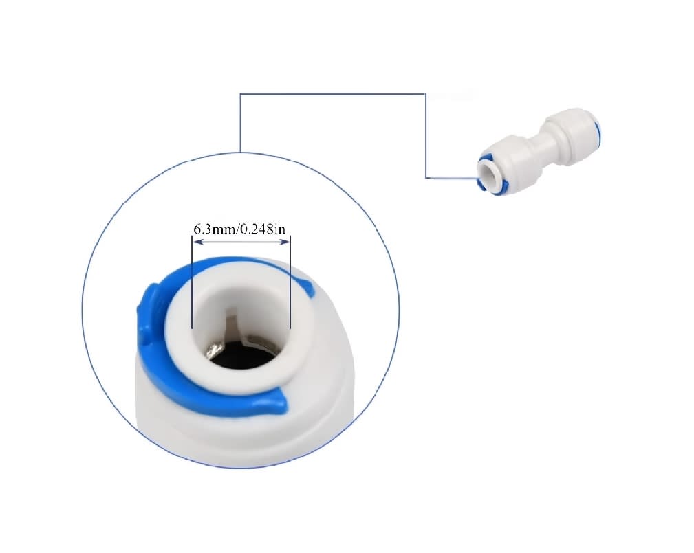 Conector Unión Recta Válvula Bola 1/4 a 1/43