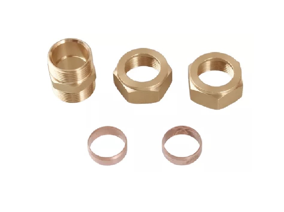 Conector Union De Compresión Con Anillo De Bronce 22.5mm6