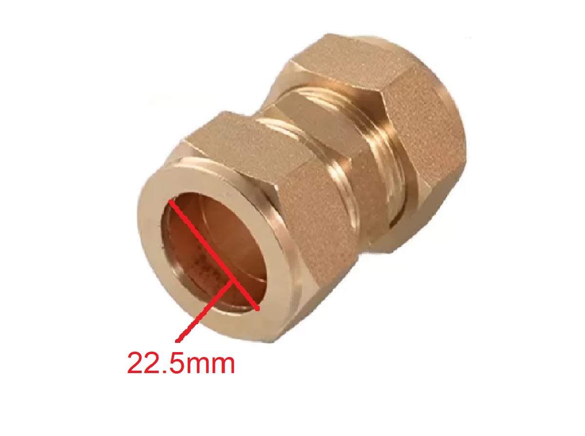 Conector Union De Compresión Con Anillo De Bronce 22.5mm5