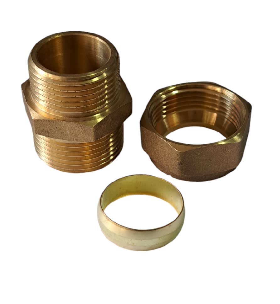 Conector Union De Compresión Con Anillo De Bronce 22mm2