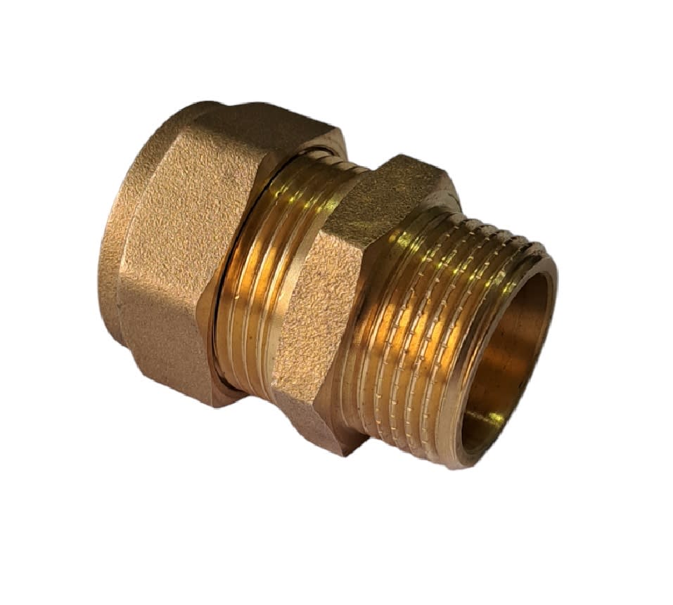 Conector Union De Compresión Con Anillo De Bronce 22mm6