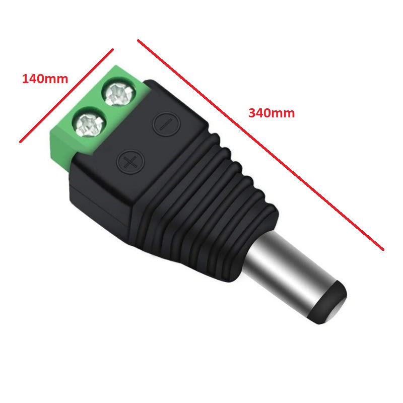 Conector de Alimentación Macho 2P8
