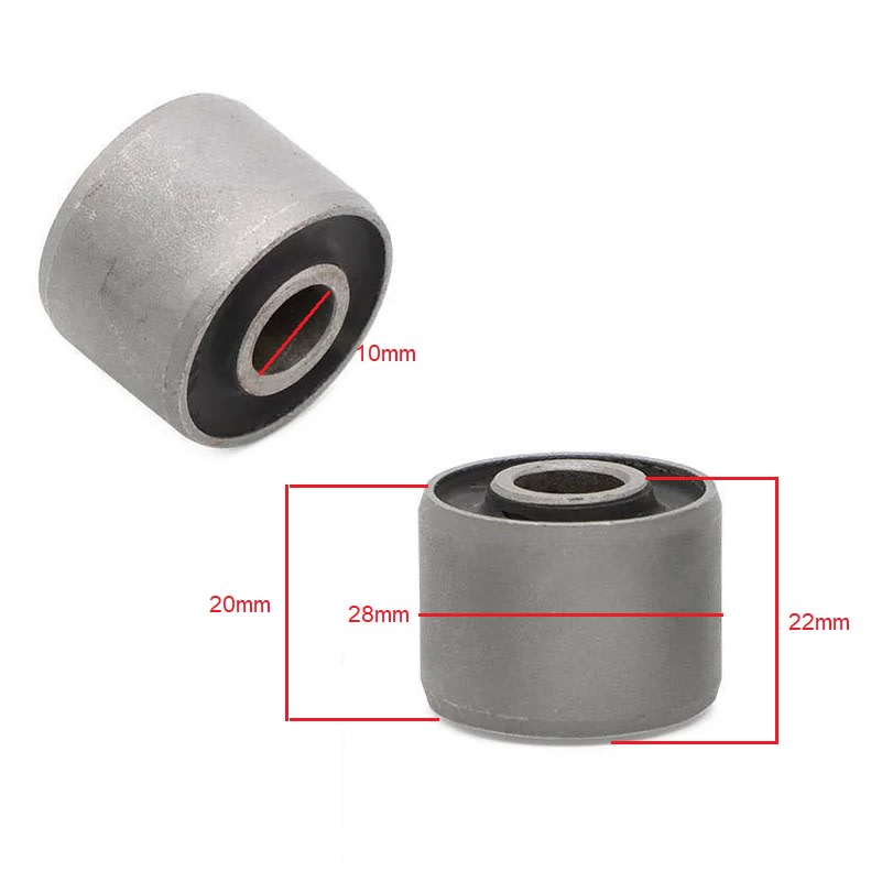 Buje Soporte 10x28x20mm Damper de Rueda GY65