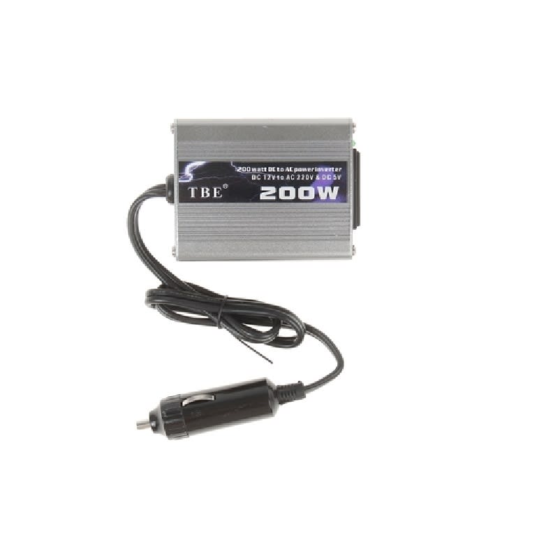 Inversor 200w corriente 12v a 220v TBE 0