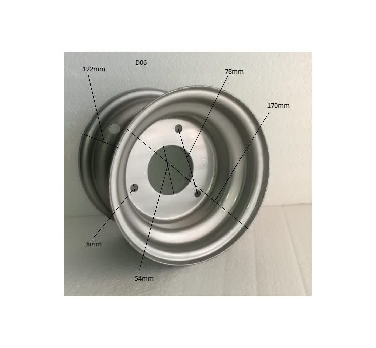 Llanta 06D 3P78mm 122AN x 170AL Aluminio 3