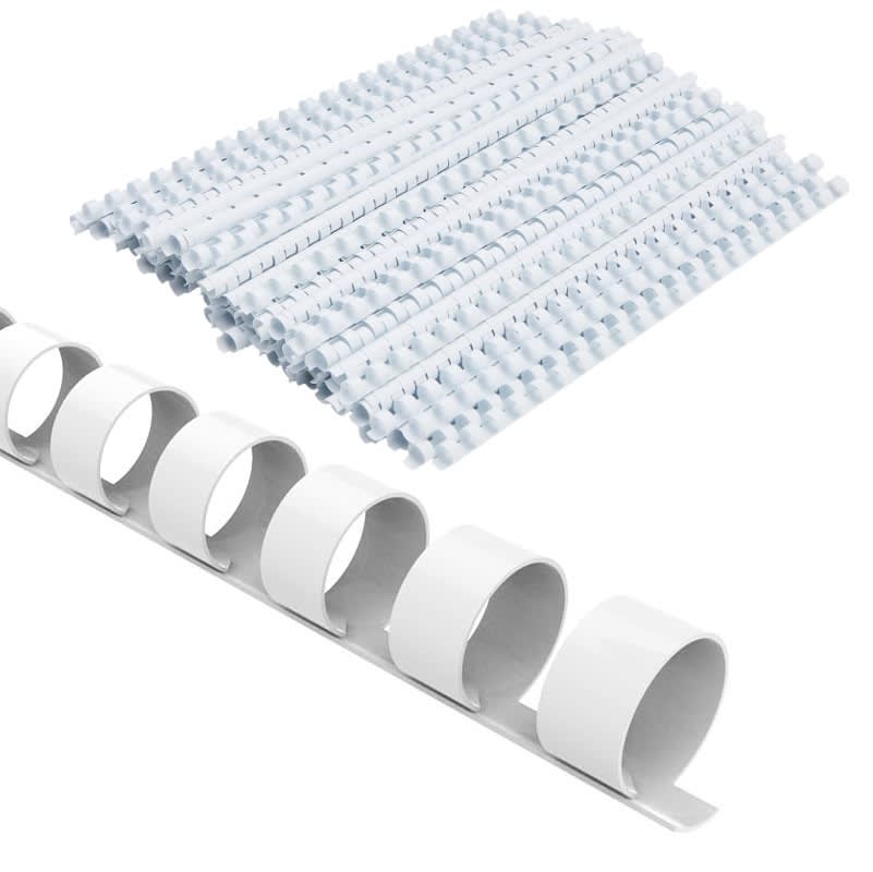 100 Anillas rectangulares 16mm Blanco 1