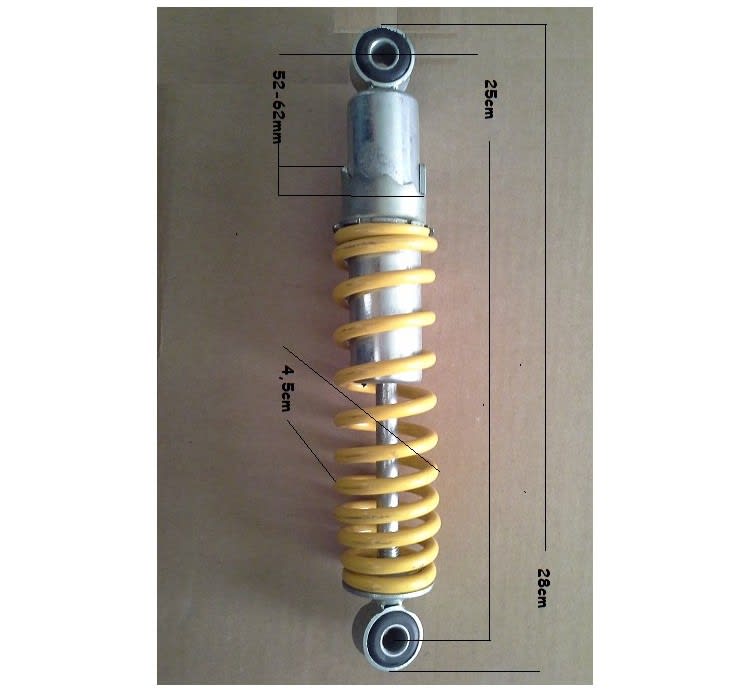 Amortiguador AP-N LT 28,0cm 4,5x25,0cm R5 052-062mm 1