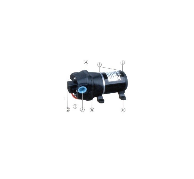 Bomba FL-44 24vdc 17L/min 40PSI agua achique 0
