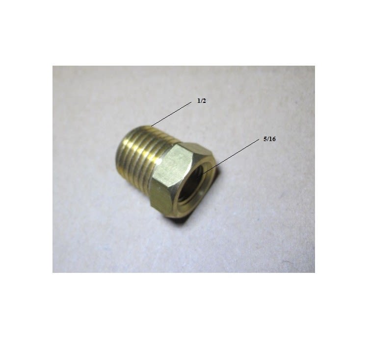 Bushing Reduccion 1/2''HE a 5/16''HI Bronce 0