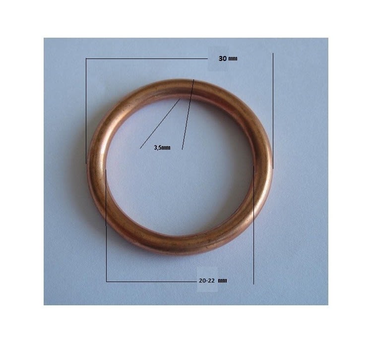Empaquetadura Escape DI-30 DE-30 E-4,5mm Argolla Cobre 0