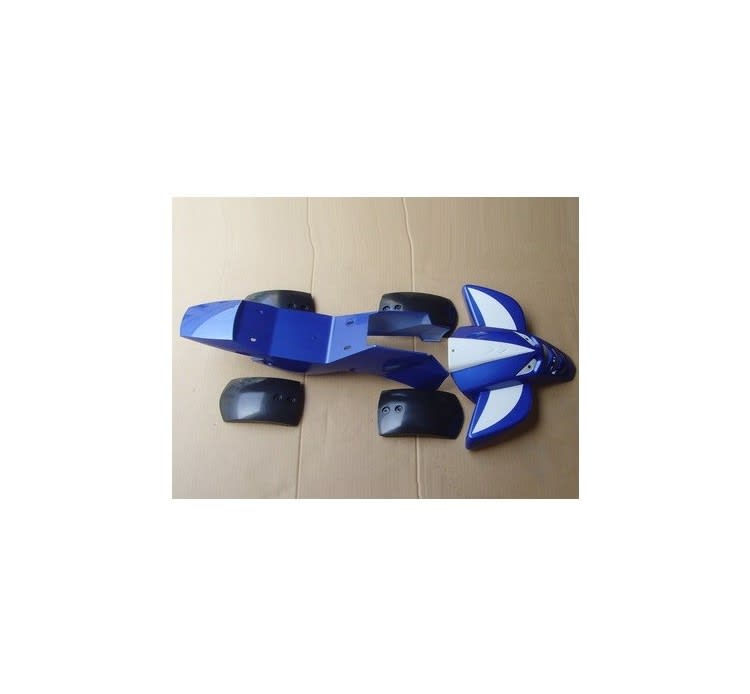 Carcasa Plastica Mini-ATV-49cc-04 Azul-blanco Cuadrimoto 1