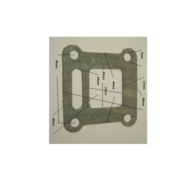 Empaquetadura Flaper insulador Motor 49cc 2T 1