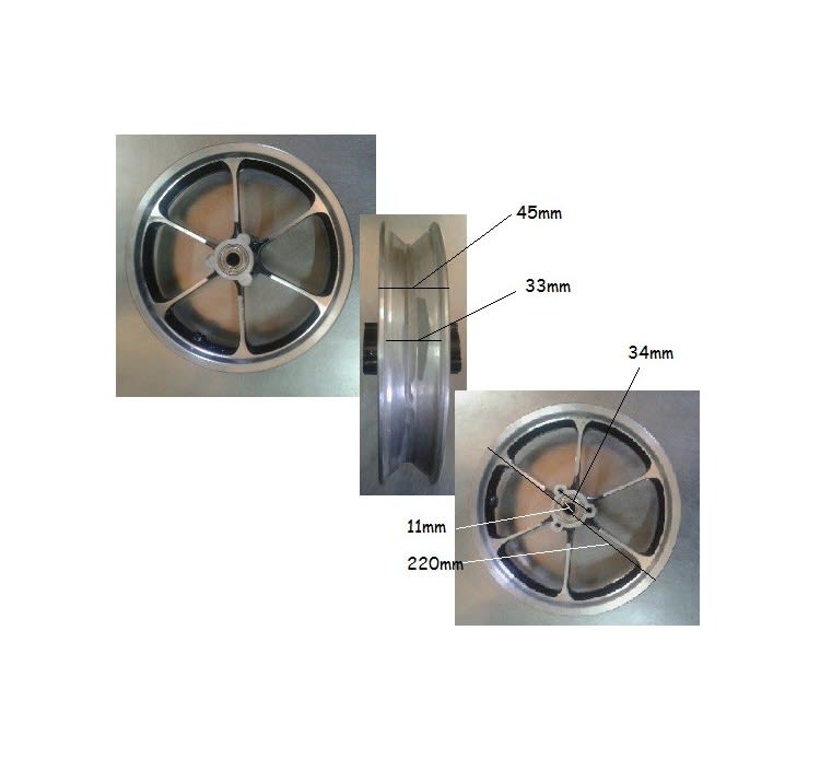 Llanta 12D mini dirt 12 1/2 x 2.50/2.75 0