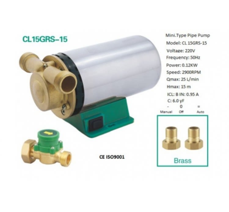Bomba circulacion 220v 25L-M H 15M 0