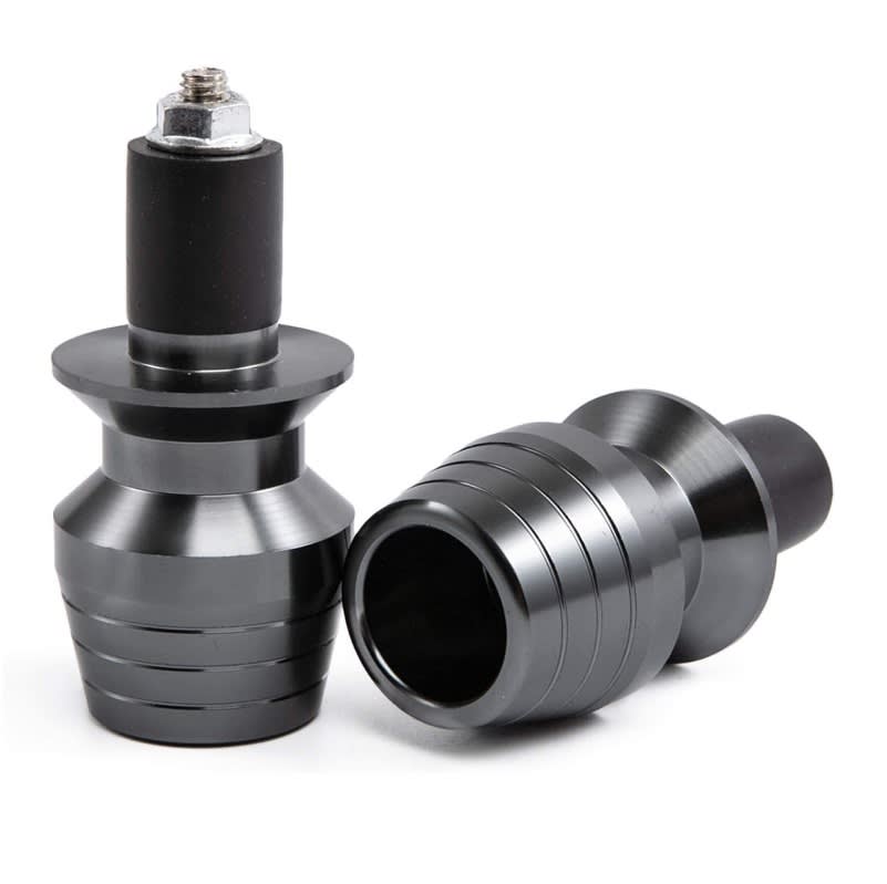 Tope Extremo Manillar Manubrio Grafito Par 0